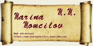 Marina Momčilov vizit kartica